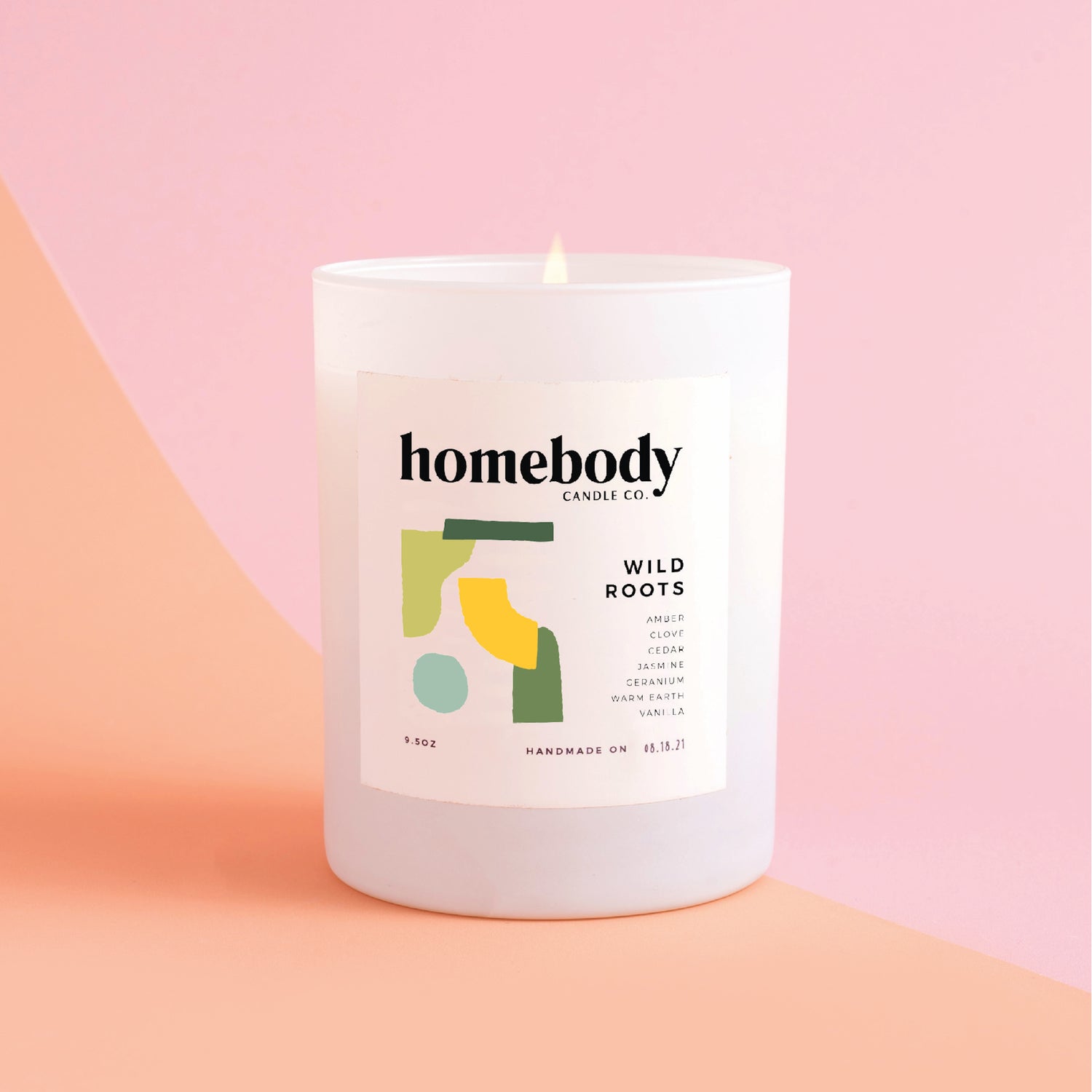 Wild Roots burn + bloom candle Homebody Candle Co